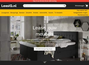 How leasiq.nl looks like on a tablet such as an iPad.