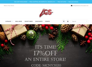 How leathercaresupply.com looks like on a tablet such as an iPad.