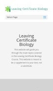 How leavingbio.net looks like on a mobile device such as an iPhone.