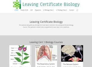 How leavingbio.net looks like on a tablet such as an iPad.