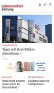How lebensmittelzeitung.net looks like on a mobile device such as an iPhone.