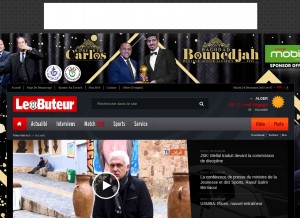 How lebuteur.com looks like on a tablet such as an iPad.