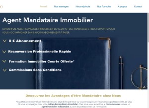 How leclub90.com looks like on a tablet such as an iPad.