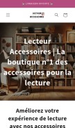 How lecteur-accessoires.com looks like on a mobile device such as an iPhone.