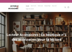 How lecteur-accessoires.com looks like on a tablet such as an iPad.