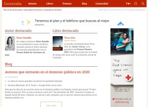 How lecturalia.com looks like on a tablet such as an iPad.