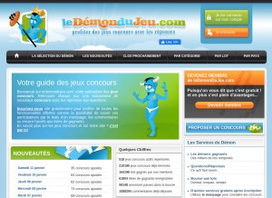 How ledemondujeu.com looks like on a tablet such as an iPad.