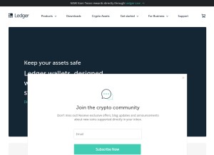 How ledger.com looks like on a tablet such as an iPad.