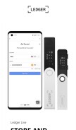 How ledgorwallet.com looks like on a mobile device such as an iPhone.