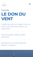 How ledonduvent.com looks like on a mobile device such as an iPhone.