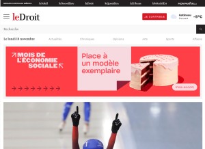 How ledroit.com looks like on a tablet such as an iPad.
