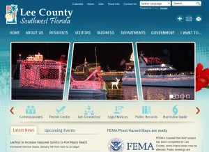 How leegov.com looks like on a tablet such as an iPad.