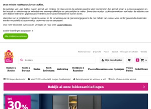 How leenbakker.nl looks like on a tablet such as an iPad.