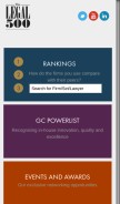 How legal500.com looks like on a mobile device such as an iPhone.