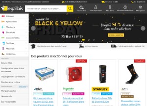 How legallais.com looks like on a tablet such as an iPad.