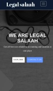 How legalsalaah.com looks like on a mobile device such as an iPhone.