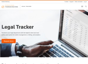 How legaltracker.com looks like on a tablet such as an iPad.