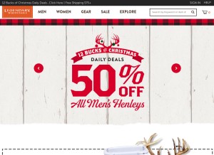 How legendarywhitetails.com looks like on a tablet such as an iPad.