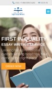 How legitessaywriters.com looks like on a mobile device such as an iPhone.