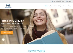 How legitessaywriters.com looks like on a tablet such as an iPad.