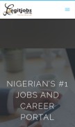 How legitjob.com.ng looks like on a mobile device such as an iPhone.