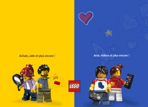 How lego.com looks like on a tablet such as an iPad.