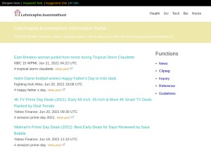 How lehoicaphe.buonmathuot.vn looks like on a tablet such as an iPad.