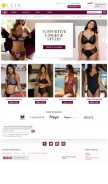 How leialingerie.com looks like on a mobile device such as an iPhone.