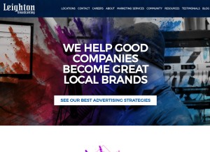 How leightonbroadcasting.com looks like on a tablet such as an iPad.