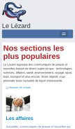 How lelezard.com looks like on a mobile device such as an iPhone.