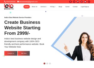 How lelowebsite.com looks like on a tablet such as an iPad.