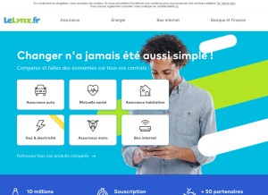 How lelynx.fr looks like on a tablet such as an iPad.