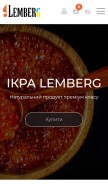 How lemberg-ikra.com looks like on a mobile device such as an iPhone.