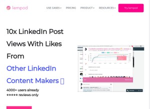 How lempod.com looks like on a tablet such as an iPad.