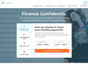 How lendedu.com looks like on a tablet such as an iPad.