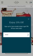 How lenox.com looks like on a mobile device such as an iPhone.