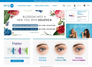 How lens.me looks like on a tablet such as an iPad.