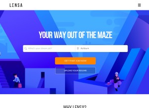 How lensa.com looks like on a tablet such as an iPad.
