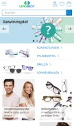 How lensbest.de looks like on a mobile device such as an iPhone.