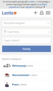How lento.pl looks like on a mobile device such as an iPhone.