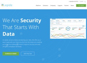 How lepide.com looks like on a tablet such as an iPad.