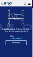 How lero24.pl looks like on a mobile device such as an iPhone.