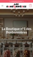 How les-bonbonnieres.com looks like on a mobile device such as an iPhone.