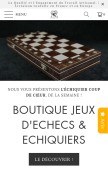 How les-echiquiers-du-roi.fr looks like on a mobile device such as an iPhone.