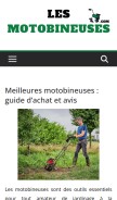 How les-motobineuses.com looks like on a mobile device such as an iPhone.