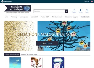 How lesenfants.fr looks like on a tablet such as an iPad.