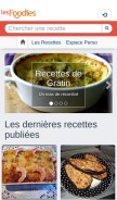 How lesfoodies.com looks like on a mobile device such as an iPhone.