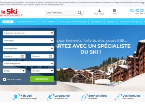 How leskidunordausud.fr looks like on a tablet such as an iPad.