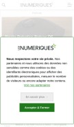 How lesnumeriques.com looks like on a mobile device such as an iPhone.