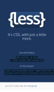 How lesscss.org looks like on a mobile device such as an iPhone.